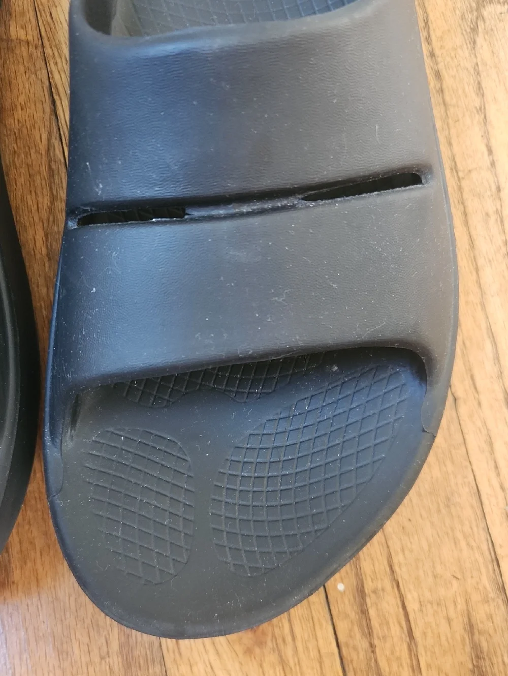 OOFOS OOahh Unisex Black Sport Flex Slides Sandals Size Mens 11; Womens 13